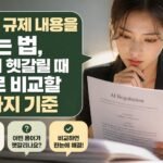 에서 규제 내용을 읽는 법, 용어 헷갈릴 때 바로 비교할 4가지 기준