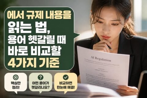 에서 규제 내용을 읽는 법, 용어 헷갈릴 때 바로 비교할 4가지 기준 에서 규제 내용을 읽는 법, 용어 헷갈릴 때 바로 비교할 4가지 기준