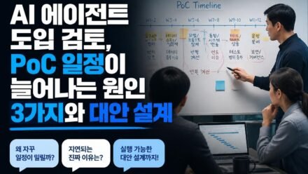 AI 에이전트 도입 검토, PoC 일정이 늘어나는 원인 3가지와 대안 설계