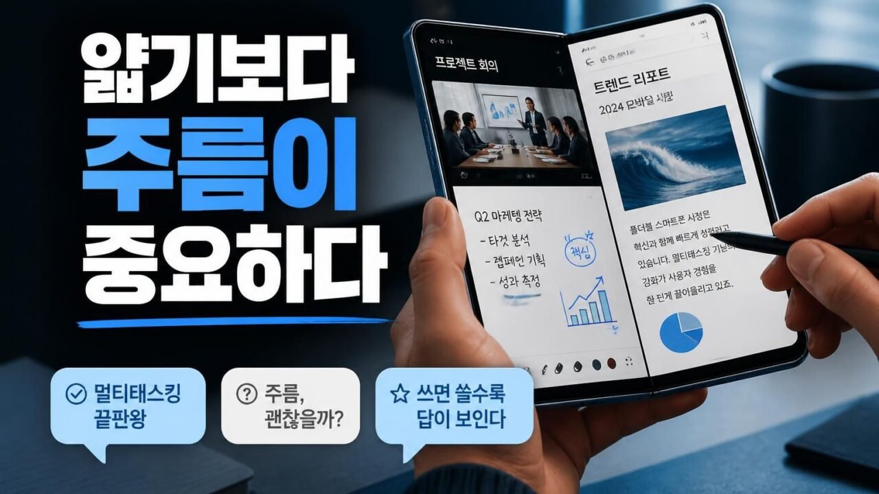 오포 2026 폴더블, 얇은 두께보다 중요한 멀티태스킹과 내구성 비교 리뷰