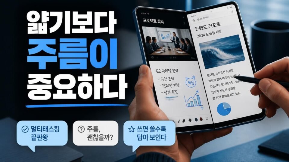 오포 2026 폴더블, 얇은 두께보다 중요한 멀티태스킹과 내구성 비교 리뷰